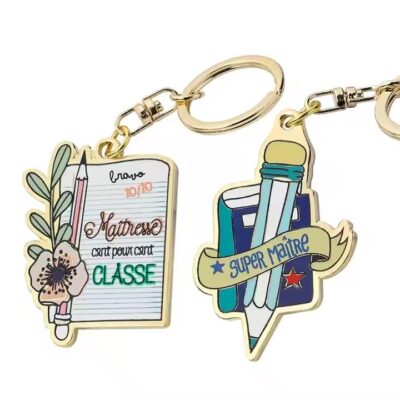 Custom Stainless Steel Souvenir Metal Keychain Gift
