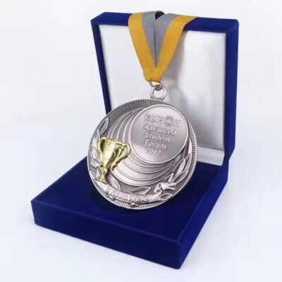 Custom Champion Metal Medal for Sports Awards with Ribbon