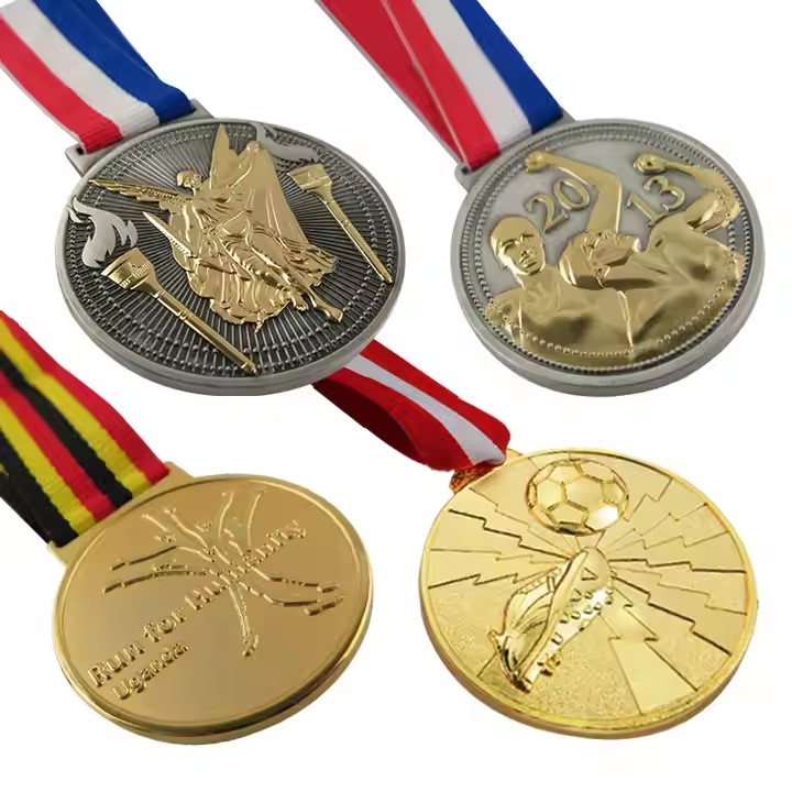 Custom Marathon and Karate Metal Medal with Ribbon