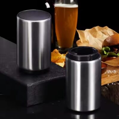 Custom stainless steel bottle opener with engraved logo