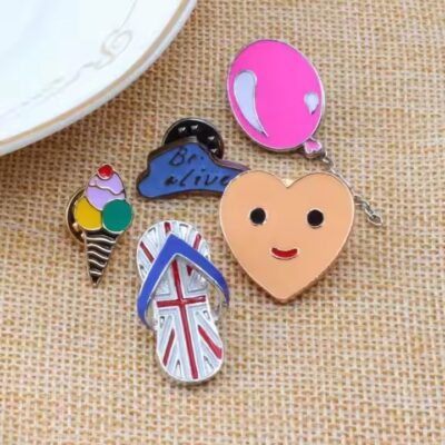 Custom cartoon anime metal lapel pins with colorful enamel