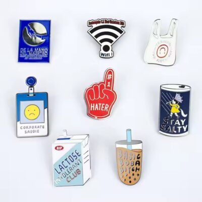 Custom metal lapel pin with personalized logo