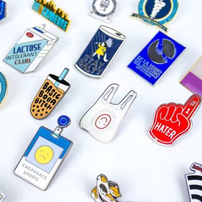 Custom metal lapel pin with personalized logo