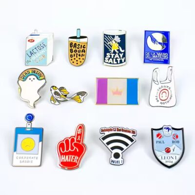 Custom metal lapel pin with personalized logo