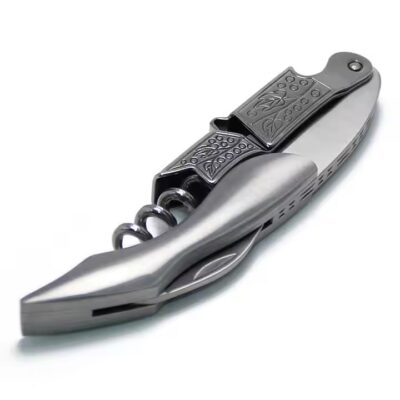 Mini stainless steel wine bottle opener for outdoor multifunction use