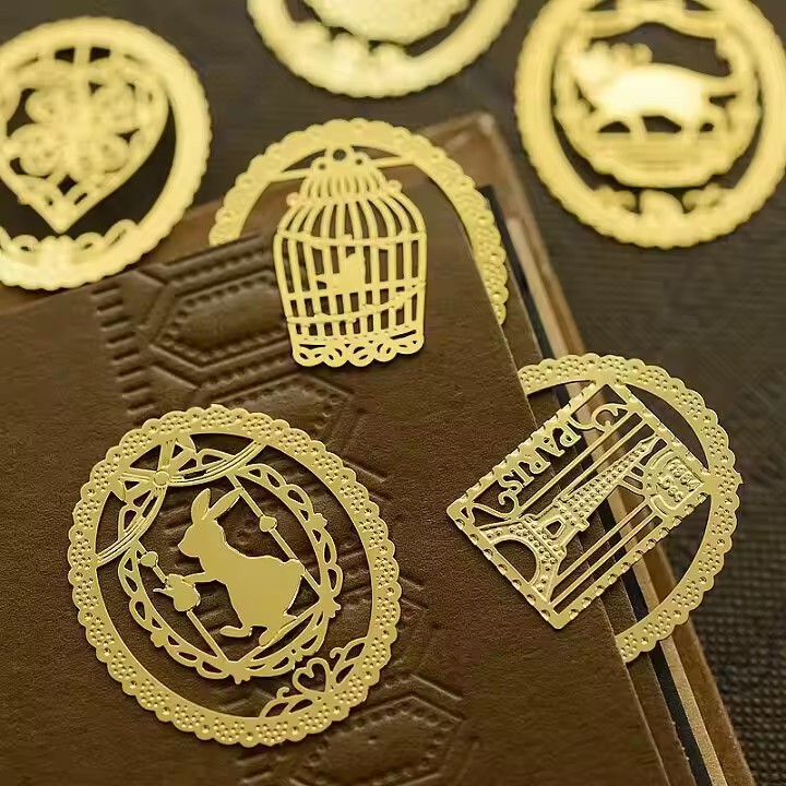 Cute lightweight metal bookmark with custom design