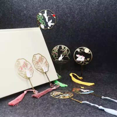 Cute lightweight metal bookmark with custom design
