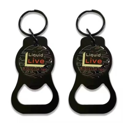 Custom luxury metal beer opener with engraved logo