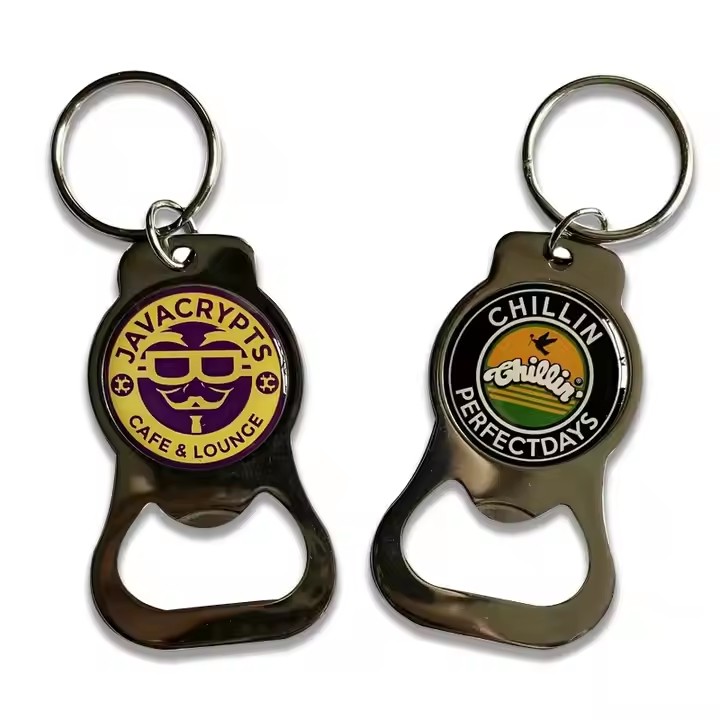 Custom luxury metal beer opener with engraved logo