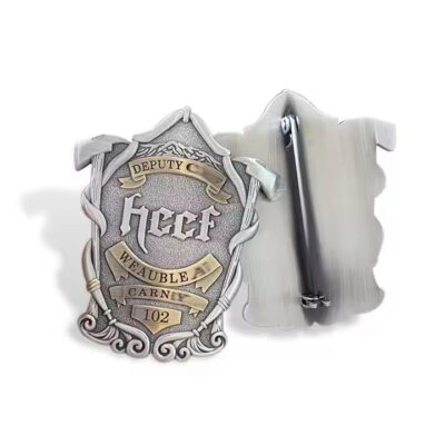 Factory direct custom metal badge – refined logo pin with secure backing