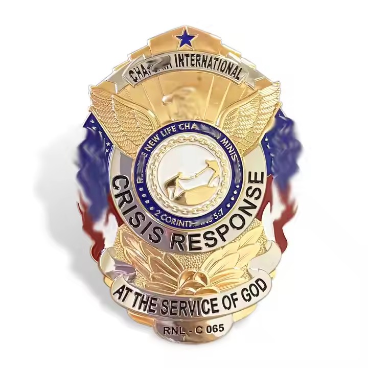 Factory direct custom metal badge – refined logo pin with secure backing