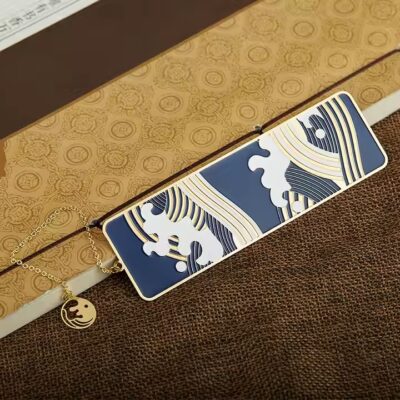 Custom souvenir soft enamel metal bookmark with colorful finish