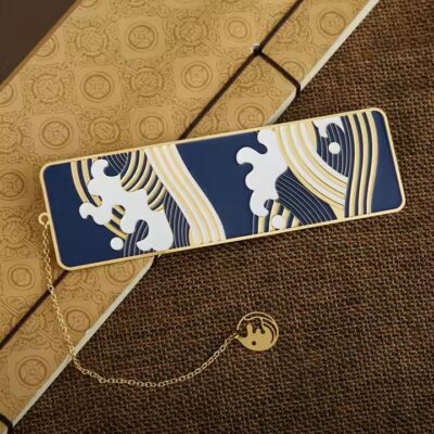Custom souvenir soft enamel metal bookmark with colorful finish