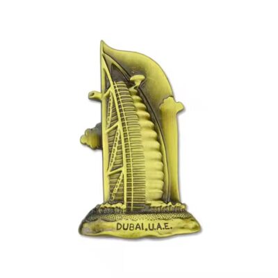 Custom souvenir metal fridge magnet with 3D design and strong magnetic backing