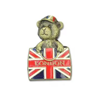 Custom souvenir metal fridge magnet with 3D design and strong magnetic backing