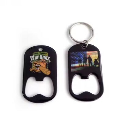 Custom Stainless Steel Keychain Bottle Opener with Logo Engraving