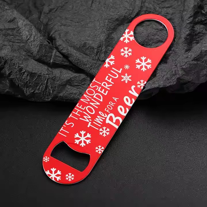 Custom Logo Sublimation Stainless Steel Bottle Opener for Promotional Use