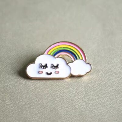 Wholesale cartoon collar metal pin with enamel finish