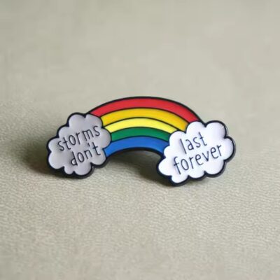 Wholesale cartoon collar metal pin with enamel finish