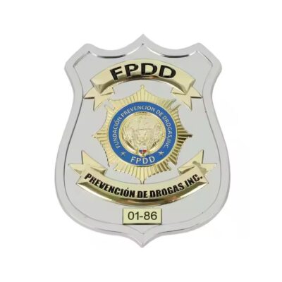 Custom metal badge for uniforms – logo pin for clothing, workwear, and identity