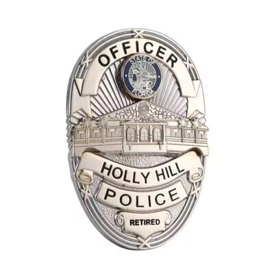 Custom metal badge for uniforms – logo pin for clothing, workwear, and identity
