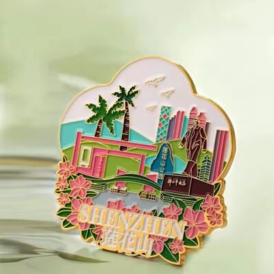Creative personalized 3D metal fridge magnet with custom design