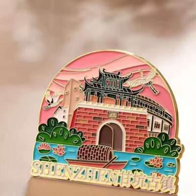 Creative personalized 3D metal fridge magnet with custom design