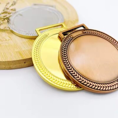 Blank Antique Gold and Silver Medal for Custom Engraving