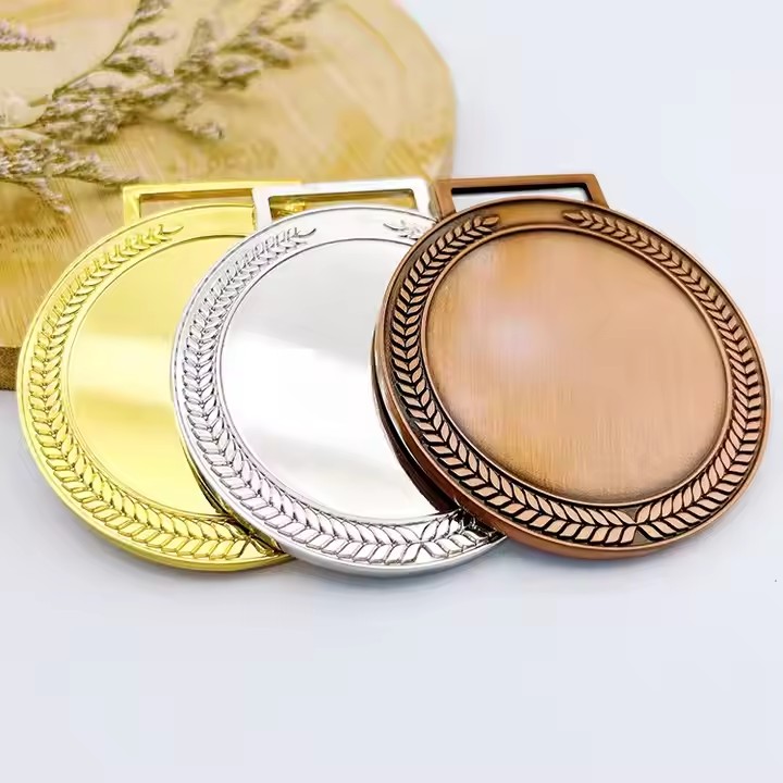 Blank Antique Gold and Silver Medal for Custom Engraving