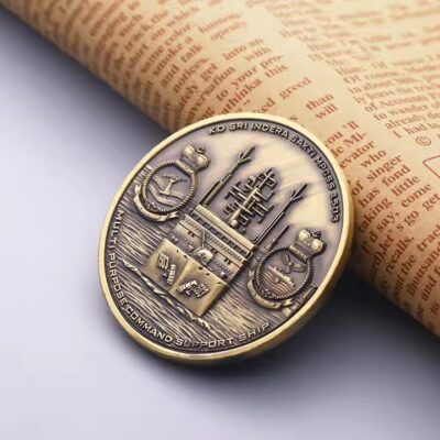 Rare custom antique metal commemorative coin for collectors