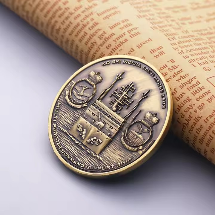 Rare custom antique metal commemorative coin for collectors