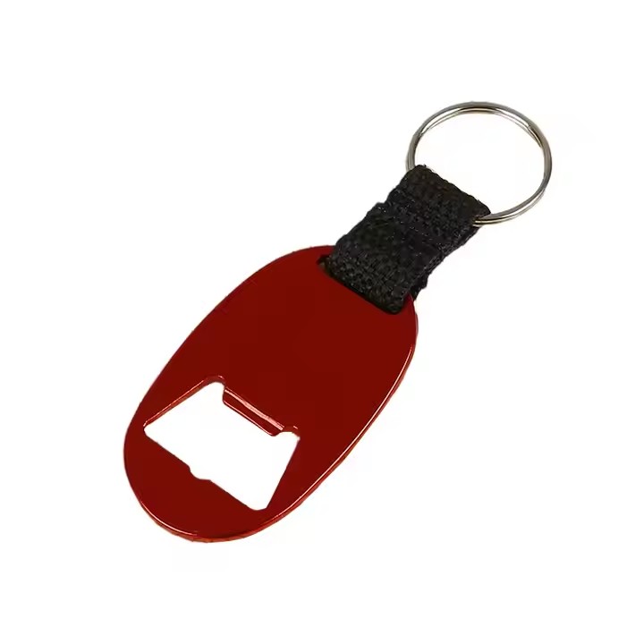 Vintage stainless steel metal bottle opener with classic design