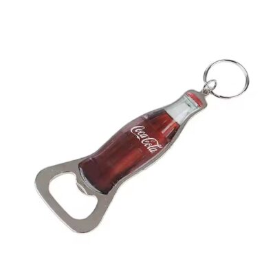 Vintage stainless steel metal bottle opener with classic design