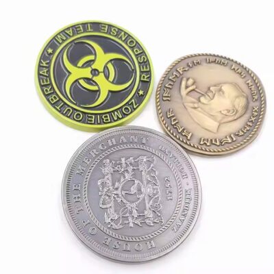 Custom Antique Brass Metal Coin for Collectors