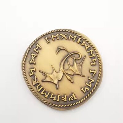 Custom Antique Brass Metal Coin for Collectors