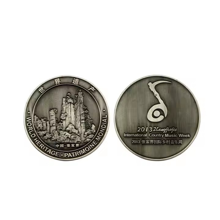 Custom antique collectible metal coin