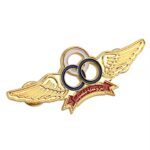 Custom Airplane Wing Metal Badge for Airline Uniform and Pilot Insignia