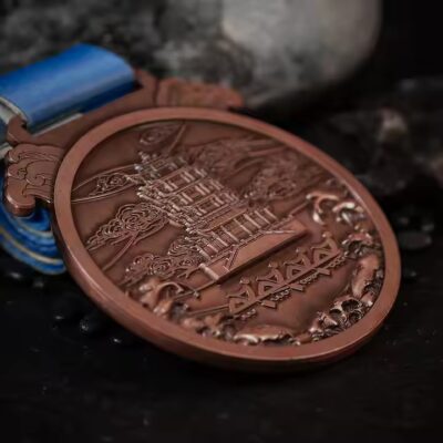 Blank Customizable Sports Medal for Engraving or Logo Printing