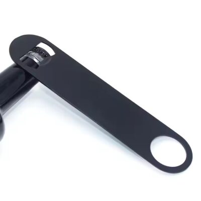 Durable metal bottle opener tool for kitchens and restaurants