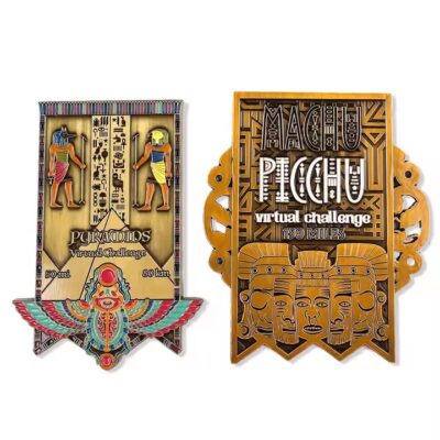 Custom travel souvenir metal refrigerator magnets with colorful designs